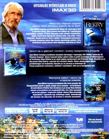 Bliskie Spotkania w 3D: Perła oceanów / Rekiny / Delfiny i wieloryby. Plemiona oceanów