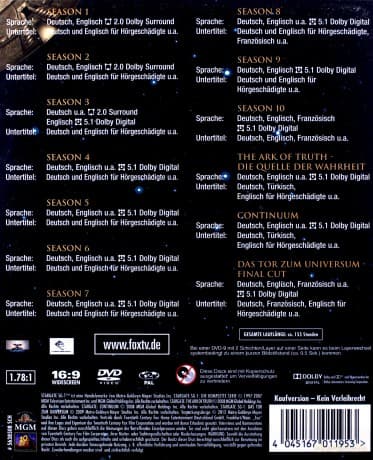 Stargate Kommando SG1 Season 1-10 (Gwiezdne wrota Sezon 1-10)