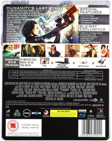 Resident Evil - Retribution (steelbook) (Resident Evil: Retrybucja)