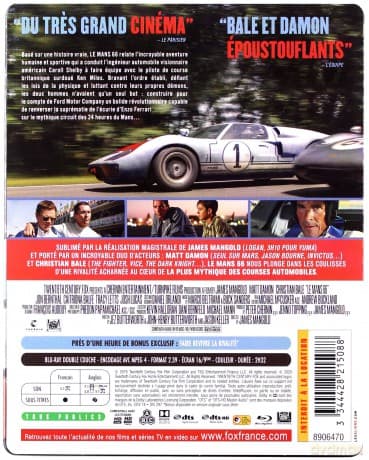 Ford v Ferrari (Le Mans '66) (steelbook)
