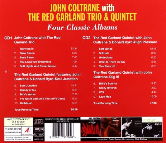 John Coltrane & The Red Garland Trio & Quintet: Four Classic Albums