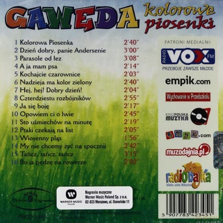 Gawęda: Kolorowe piosenki
