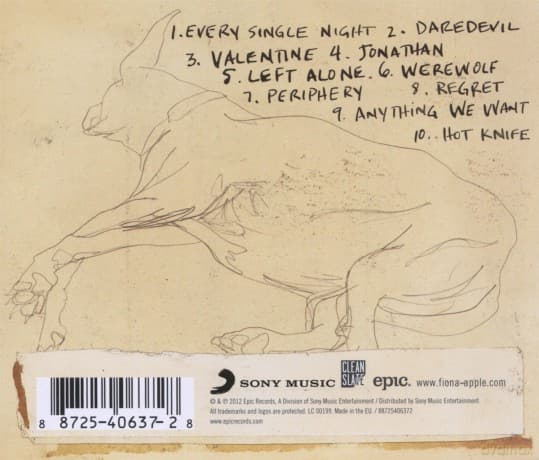 Fiona Apple: The Idler Wheel Is Wiser Than The Driver Of The Screw And Whipping Cords Will Serve You More Than Ropes Will Ever Do