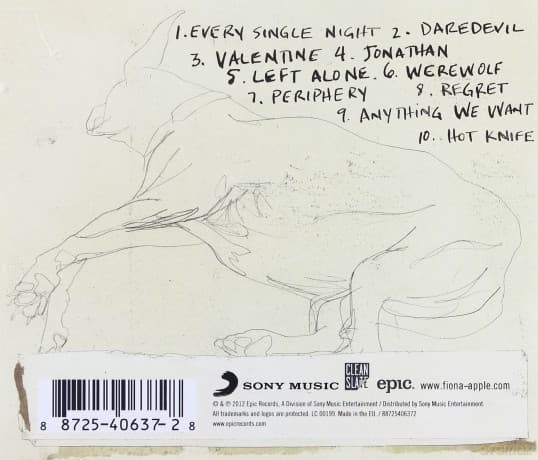 Fiona Apple: The Idler Wheel Is Wiser Than The Driver Of The Screw And Whipping Cords Will Serve You More Than Ropes Will Ever Do
