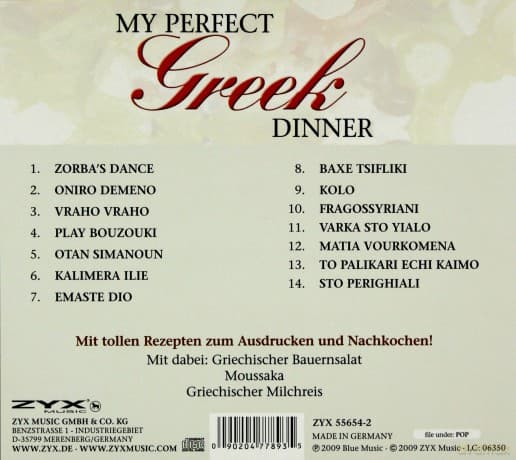 My Perfect Dinner: Greek