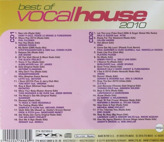 Best Of Vocal House 2010
