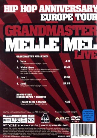 Hip Hop Anniversary Europe Tour Melle Mel