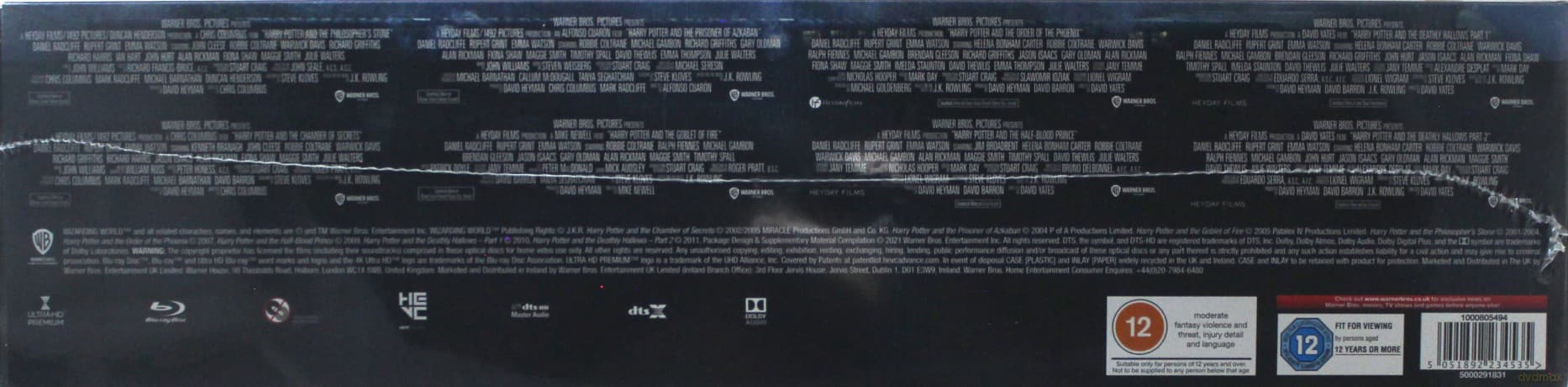 Harry Potter 1-8 - Kompletna kolekcja (Wydanie kolekcjonerskie)