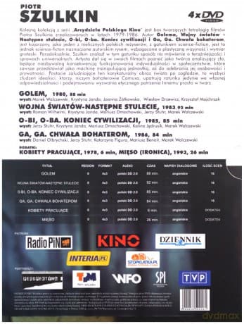 Piotr Szulkin: Golem / Wojna światów: następne stulecie / O-bi, O-ba. Koniec cywilizacji / Ga Ga. Chwała bohaterom BOX