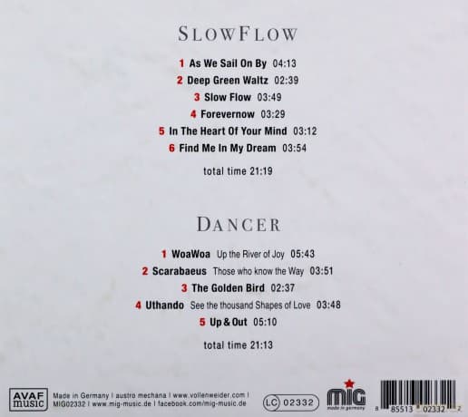 Andreas Vollenweider: Slow Flow Dance (digipack)