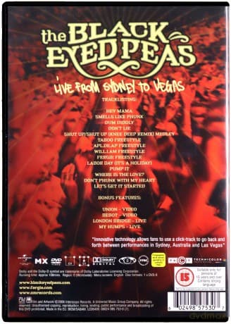 Black Eyed Peas: Live From Sydney To Vegas