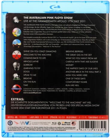 The Australian Pink Floyd Show, Live at Hammersmith Apollo 2011