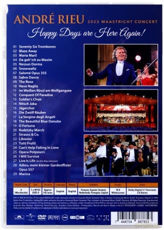 Andre Rieu: Happy Days Are Here Again