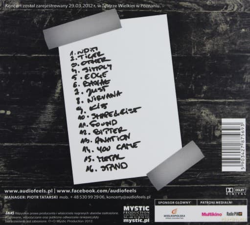 AudioFeels: Live (digipack)