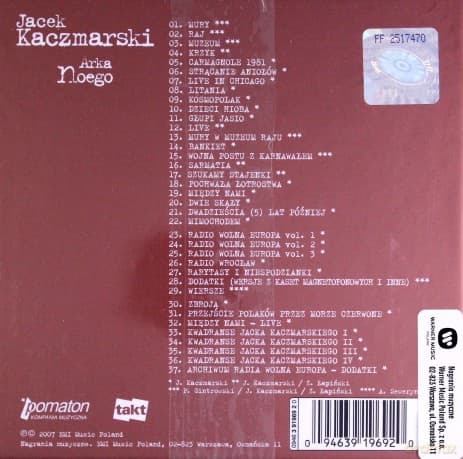 Jacek Kaczmarski: Arka Noego