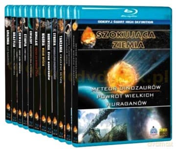 Szokująca Ziemia: Amazonia / Brazylia / Ekwador / Etiopia / Nigeria / Norwegia / Syberia / Tanzania  Himalaje / Gwiazdy / Burza planetarna / Meteor dinozaurów Pakiet