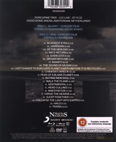 Porcupine Tree: Closure / Continuation. Live. Amsterdam 07/11/22