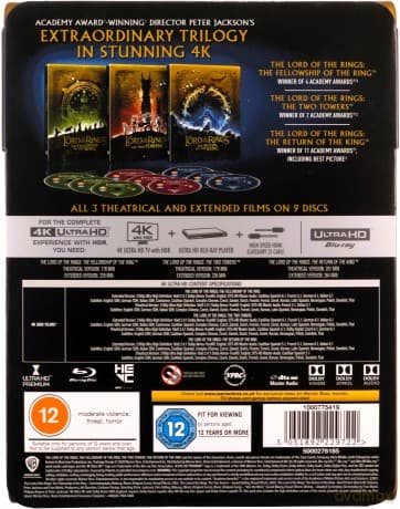 Władca Pierścieni Trylogia (steelbook)