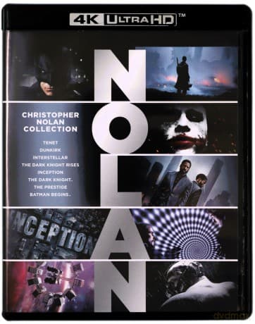 Batman - Początek / Prestiż / Mroczny Rycerz / Incepcja / Mroczny Rycerz powstaje / Interstellar / Dunkierka / Tenet