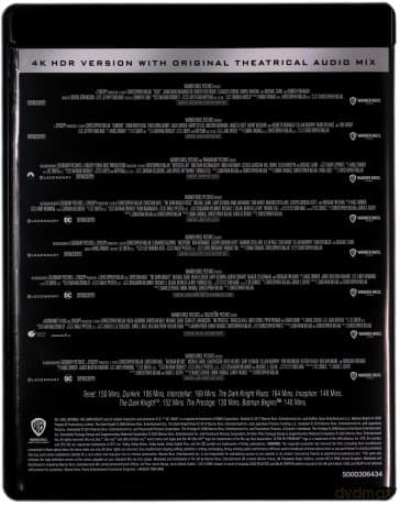 Batman - Początek / Prestiż / Mroczny Rycerz / Incepcja / Mroczny Rycerz powstaje / Interstellar / Dunkierka / Tenet