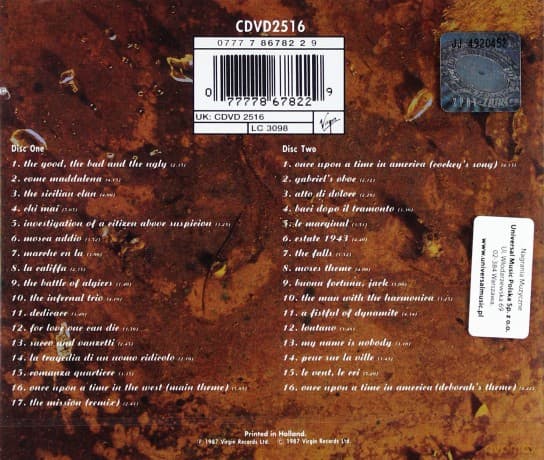 Ennio Morricone: Compilation Film Music 1966-1987