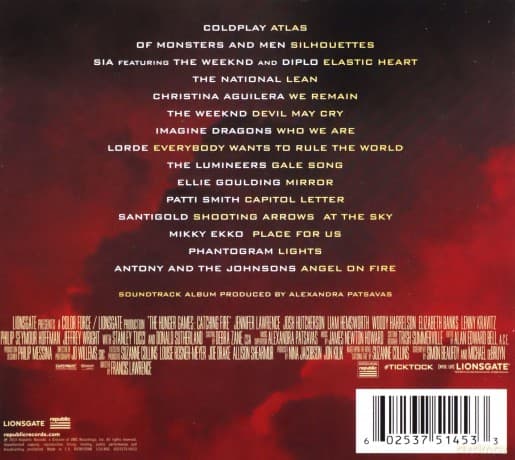 The Hunger Games: Catching Fire soundtrack (Igrzyska Śmierci: W Pierścieniu Ognia) (Deluxe) Ltd.