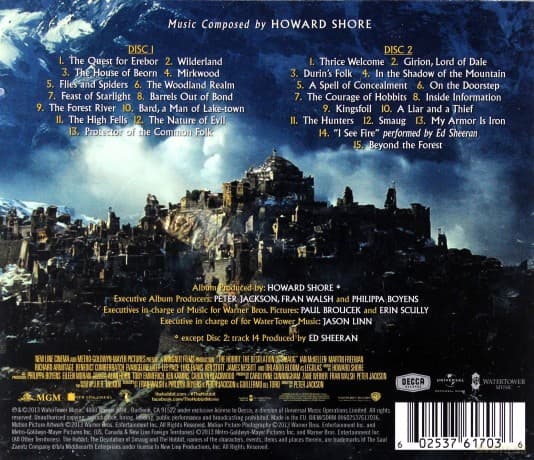 Hobbit 2 - The Desolation Of Smaug soundtrack (Hobbit: Pustkowie Smauga)