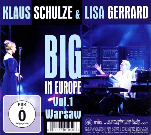 Schulze Klaus Lisa Gerrard: Big In Europe Vol 1 Warsaw (digipack)