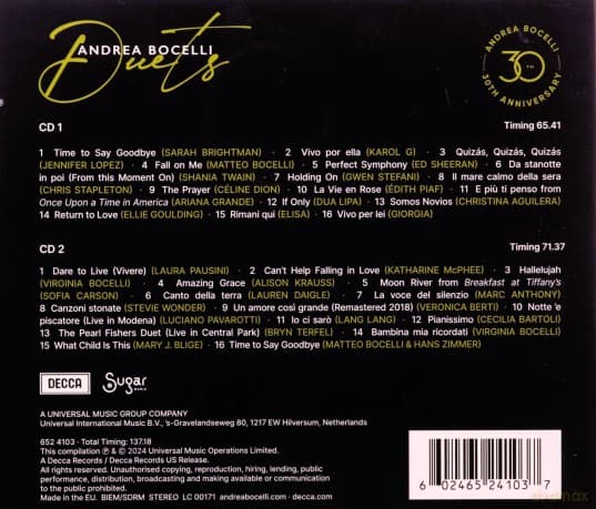 Andrea Bocelli: The Duets