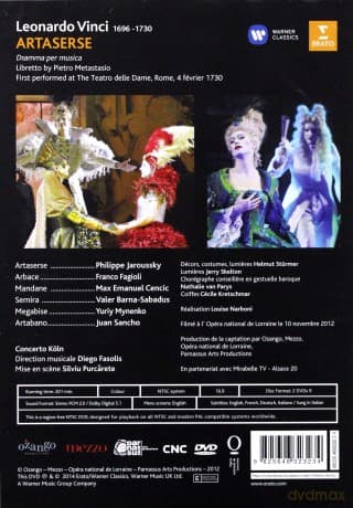 Philippe Jaroussky & Max Emanuel Cencic & Franco Fagioli & Valer Barna-Sabadus & Yuriy Mynenko & Juan Sancho & Concerto Koln &  Diego Fasolis: Vinci: Artaserse