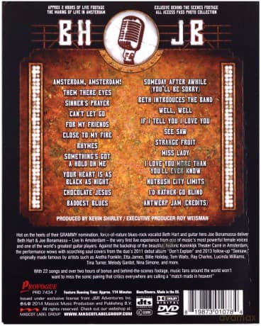 Beth Hart & Joe Bonamassa: Live In Amsterdam (digipack) [2DVD]