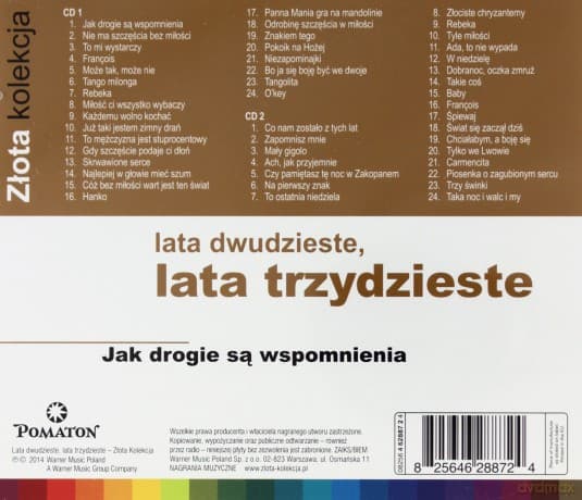 Zlota Kolekcja Lata 20-te Lata 30-te