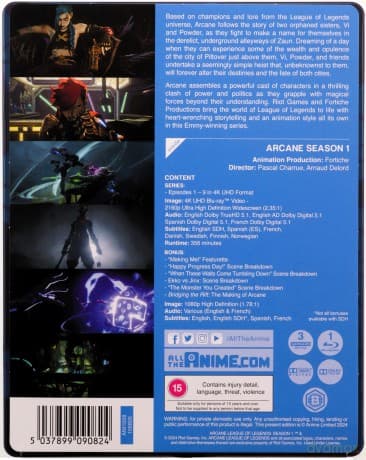 Arcane: League of Legends - Season 1 (steelbook)