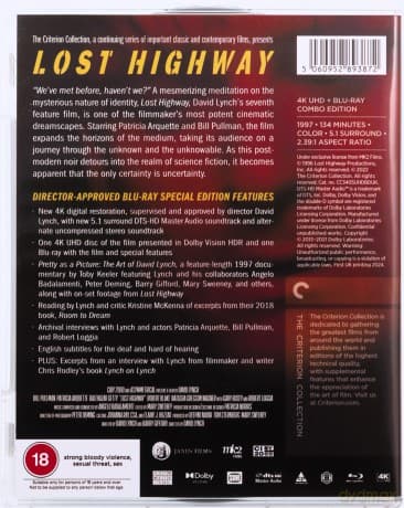 Lost Highway (Zagubiona autostrada) (Criterion Collection)