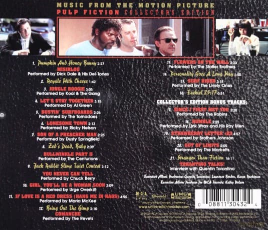 Pulp Fiction soundtrack (Collector's Edition)