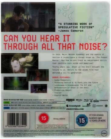 Ghost in the Shell (30th Anniversary Edition) Shiro Edition (steelbook)