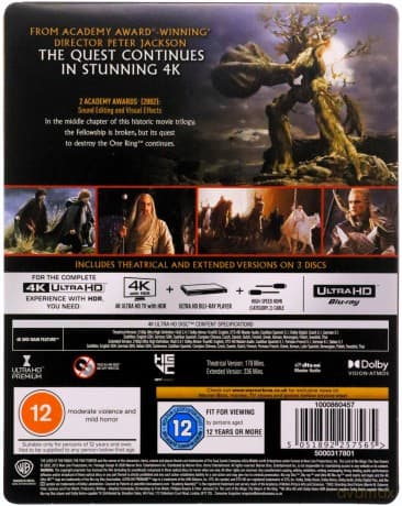 Władca Pierścieni: Dwie wieże (steelbook)