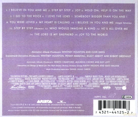 The Preacher's Wife soundtrack (Żona Pastora) (Whitney Houston)