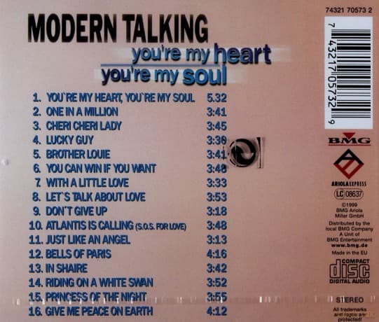 Modern Talking: You' re My Heart, You' re My Soul