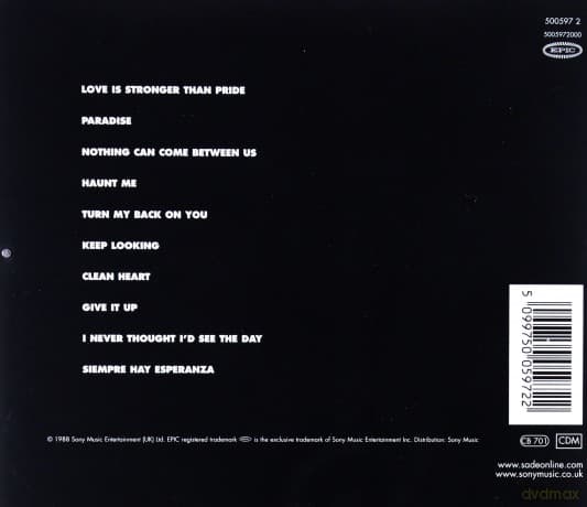 Sade: Stronger Than Pride