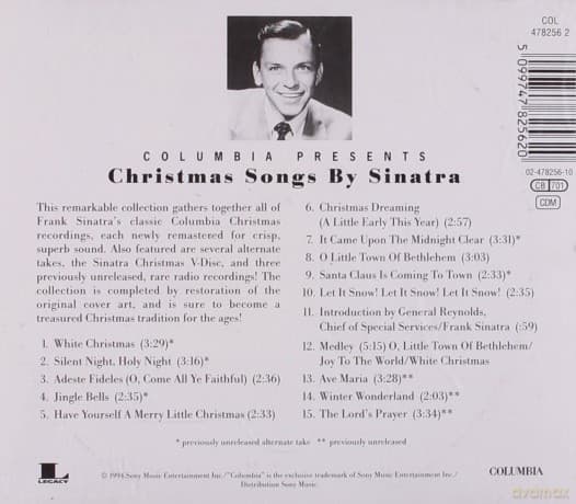 Frank Sinatra: Christmas Songs By Frank Sinatra
