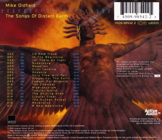 Mike Oldfield: The Songs Of Distant Earth