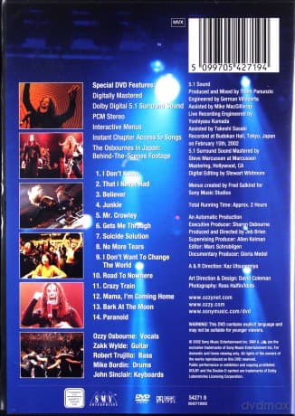 Osbourne Ozzy: Live At Budokan