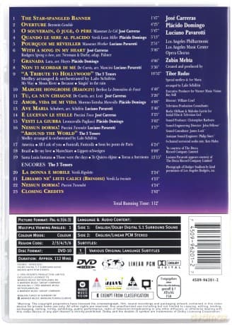 Metha/Carreras/Pavorotti/Domin: 3 Tenors With Metha In Conc.94