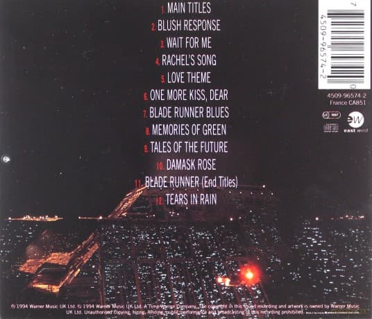 Blade Runner soundtrack (Vangelis)