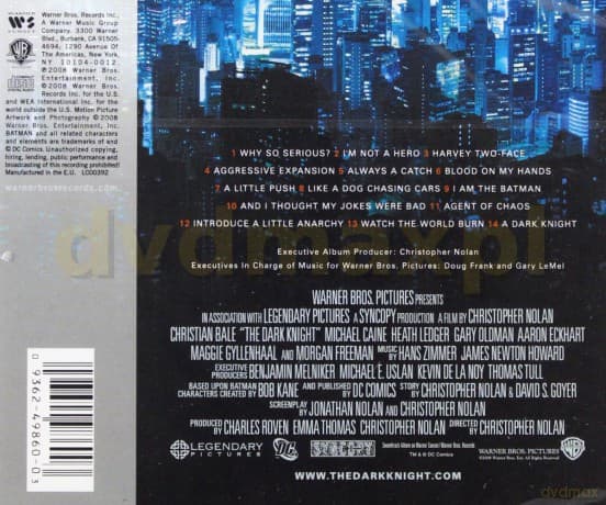 The Dark Knight soundtrack (Mroczny Rycerz)