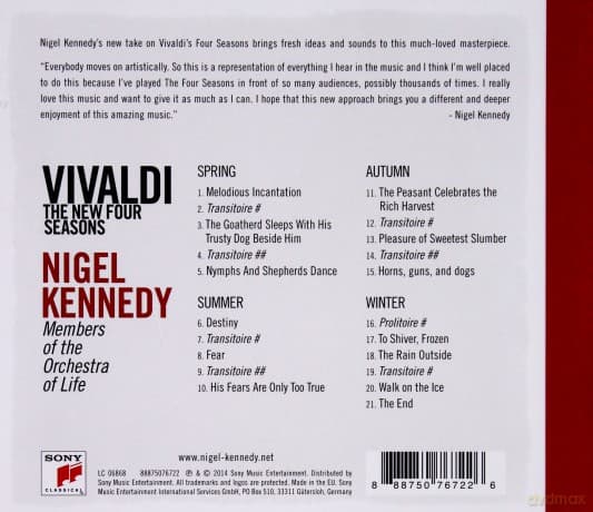 Nigel Kennedy: Vivaldi: The New Four Seasons