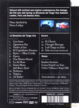 Gotan Project: La Revancha Del Tango Live (jewel case)