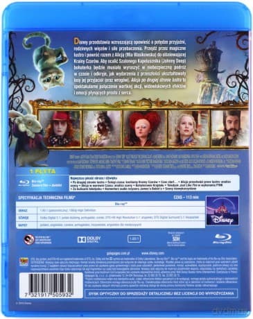 Alicja po Drugiej Stronie Lustra [Blu-Ray]