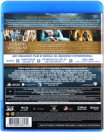 Hobbit: Bitwa Pięciu Armii 3D (Trójwymiarowa Okładka)